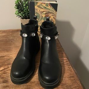 Steve Madden rhinestone chunky boot